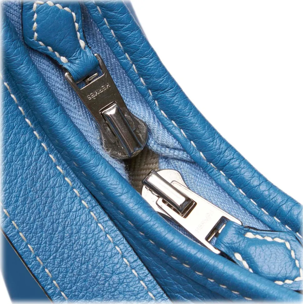 Hermès Vintage - Togo Leather Massai PM Bag - Blue - Leather Handbag - Luxury High Quality - Avvenice
