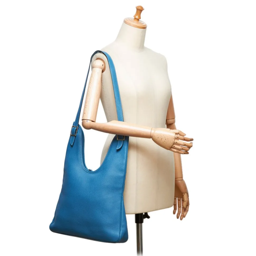 Hermès Vintage - Togo Leather Massai PM Bag - Blue - Leather Handbag - Luxury High Quality - Avvenice