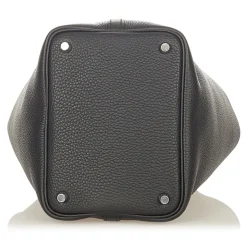 Hermès Vintage - Togo Picotin 18 - Black - Leather Handbag - Avvenice