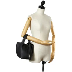 Hermès Vintage - Togo Picotin 18 - Black - Leather Handbag - Avvenice