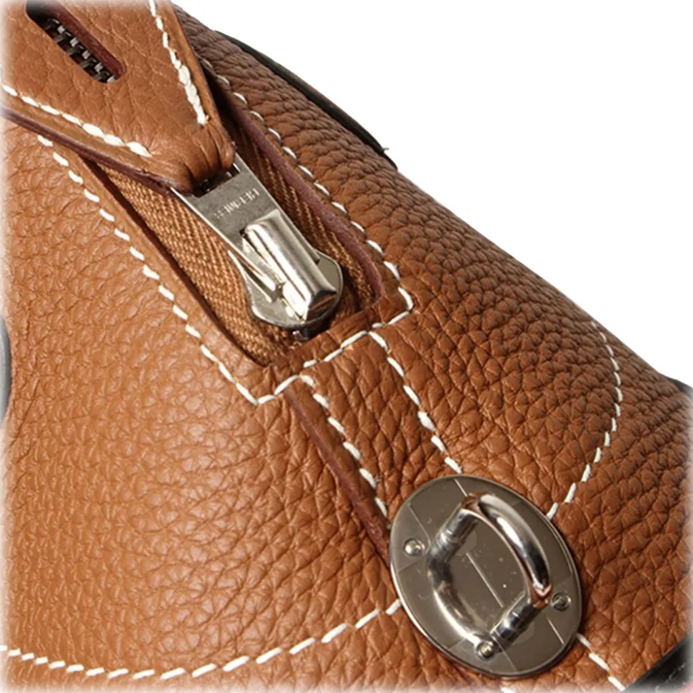 Hermès Vintage - Togo Shark Bolide 45 - Brown - Leather Handbag - Avvenice