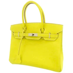 Hermès Vintage - Vaux Epsom Birkin 30 - Yellow - Leather Handbag - Avvenice