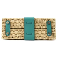 Hermès Vintage - Wicker and Swift Mini Kelly Picnic 20 - Brown - Leather and Calf Handbag - Luxury High Quality - Avvenice