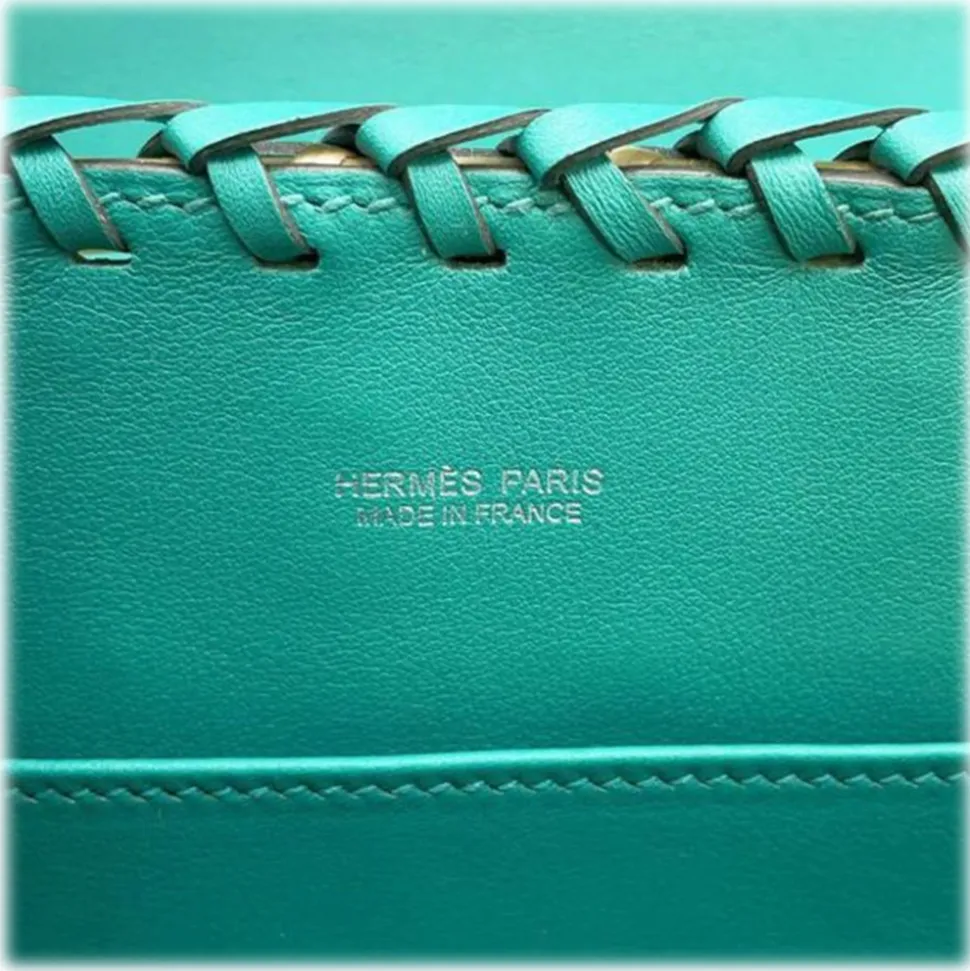 Hermès Vintage - Wicker and Swift Mini Kelly Picnic 20 - Brown - Leather and Calf Handbag - Luxury High Quality - Avvenice