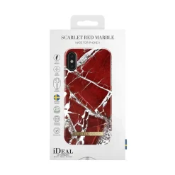 iDeal of Sweden - Fashion Case Cover - Scarlet Red Marble - iPhone XS Max - iPhone Case - New Fashion Collection - Avvenice