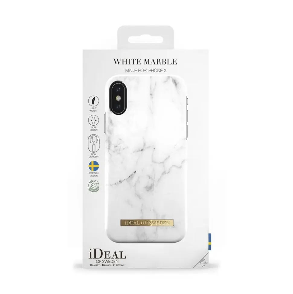 iDeal of Sweden - Fashion Case Cover - White Marble - iPhone XR - iPhone Case - New Fashion Collection - Avvenice