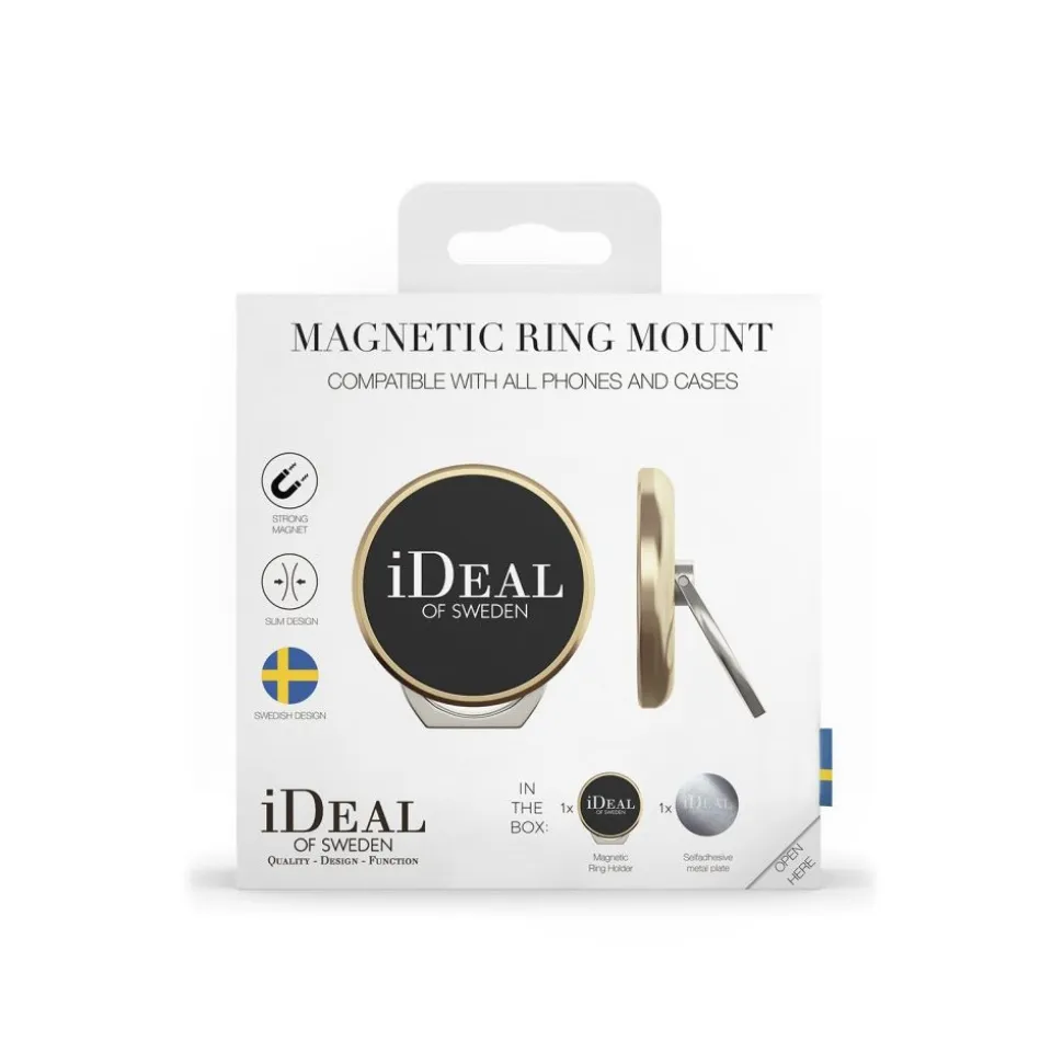 iDeal of Sweden - Magnetic Ring Mount Universal - Gold - iPhone - Samsung - Phone Holders & Magnetic Mounts - Avvenice