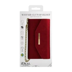 iDeal of Sweden - Mayfair Clutch Velvet Cover - Red - iPhone 8 / 7 / 6 / 6s - iPhone Case - New Fashion Collection - Avvenice
