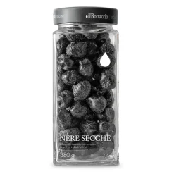 Il Bottaccio - Dried Black Olives - Italian - High Quality - 380 gr - Avvenice