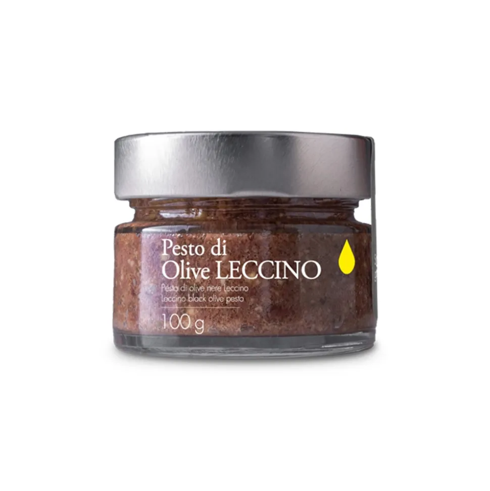Il Bottaccio - Leccino Olive Pesto with Extra Virgin Olive Oil - Italian - High Quality - 100 gr - Avvenice