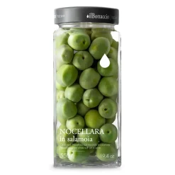 Il Bottaccio - Nocellara Green Olives in Brine - Italian - High Quality - 550 gr - Avvenice