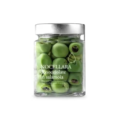 Il Bottaccio - Pitted Nocellara Green Olives in Brine - Italian - High Quality - 280 gr - Avvenice