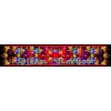 Ilian Rachov - Double Unisex Red Silk Scarf Roman Heroes - Baroque - Silk Foulard - Luxury High Quality - Avvenice
