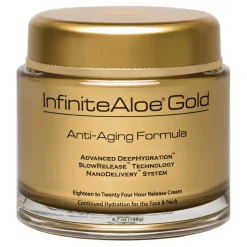 InfiniteAloe - Skin Care - Gold Anti-Aging & Microdermabrasion Formula - Luxury Organic Cream - Aloe Vera - Cruelity Free - Avvenice