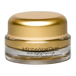 InfiniteAloe - Skin Care - Gold Anti-Aging Formula - Luxury Organic Cream - Aloe Vera - Anti-Aging - Cruelity Free - 15 ml - Avvenice