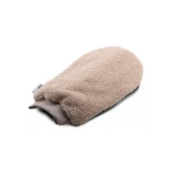 Isha Cosmetics - Exfoliating Glove in Cotton Silver Thread Black - Organic - Natural - Vegetable Exclusive Soap - Avvenice