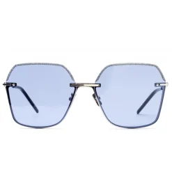 Italia Independent - I-I Mod. Janice 0314 - Silver Blue - 0314.075.GLT - Sunglasses - Italy Independent Eyewear - Avvenice