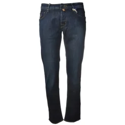 Jacob Cohën - 5 Pockets Jeans Straight Leg - Medium-Dark Denim - Trousers - Made in Italy - Luxury Exclusive Collection - Avvenice