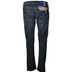 Jacob Cohën - 5 Pockets Jeans Straight Leg - Medium-Dark Denim - Trousers - Made in Italy - Luxury Exclusive Collection - Avvenice
