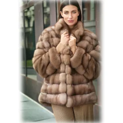 Jade Montenapoleone - Micol Reversible Sable Fur - Fur Coat - Luxury Exclusive Collection - Avvenice