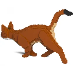 Jekca - Abyssinian Cat 03S - Lego - Sculpture - Construction - 4D - Brick Animals - Toys - Avvenice