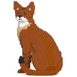 Jekca - Abyssinian Cat 02S - Lego - Sculpture - Construction - 4D - Brick Animals - Toys - Avvenice