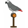 Jekca - African Grey 01S - Lego - Sculpture - Construction - 4D - Brick Animals - Toys - Avvenice