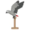Jekca - African Grey 02S - Lego - Sculpture - Construction - 4D - Brick Animals - Toys - Avvenice