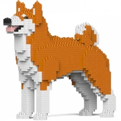 Jekca - Akita Inu 01-M01 - Big - Lego - Sculpture - Construction - 4D - Brick Animals - Toys - Avvenice