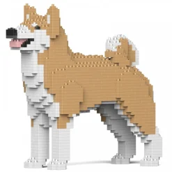 Jekca - Akita Inu 01S-M02 - Lego - Sculpture - Construction - 4D - Brick Animals - Toys - Avvenice