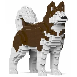 Jekca - Alaskan Malamute 01S-M02 - Lego - Sculpture - Construction - 4D - Brick Animals - Toys - Avvenice