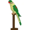 Jekca - Alexandrine Parrot 01S - Lego - Sculpture - Construction - 4D - Brick Animals - Toys - Avvenice