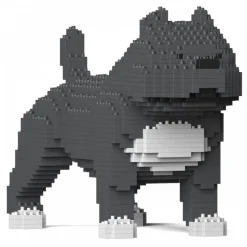 Jekca - American Bully 01-M03 - Big - Lego - Sculpture - Construction - 4D - Brick Animals - Toys - Avvenice