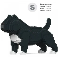 Jekca - American Bully 01S-M02 - Lego - Sculpture - Construction - 4D - Brick Animals - Toys - Avvenice