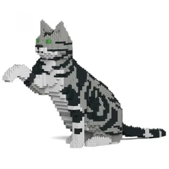 Jekca - American Shorthair Cat 03S-M01 - Lego - Sculpture - Construction - 4D - Brick Animals - Toys - Avvenice