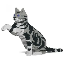 Jekca - American Shorthair Cat 03S-M01 - Lego - Sculpture - Construction - 4D - Brick Animals - Toys - Avvenice