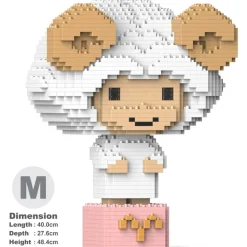 Jekca - Aries 01 - Big - Lego - Sculpture - Construction - 4D - Brick Animals - Toys - Avvenice