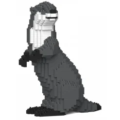 Jekca - Asian Small-Clawed Otter 01S - Lego - Sculpture - Construction - 4D - Brick Animals - Toys - Avvenice