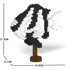 Jekca - Banded Humbug 01S - Lego - Sculpture - Construction - 4D - Brick Animals - Toys - Avvenice