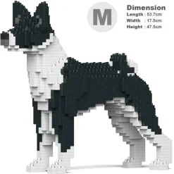 Jekca - Basenji 01-M02 - Big - Lego - Sculpture - Construction - 4D - Brick Animals - Toys - Avvenice