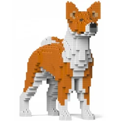 Jekca - Basenji 01-M01 - Big - Lego - Sculpture - Construction - 4D - Brick Animals - Toys - Avvenice