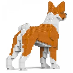 Jekca - Basenji 01S-M01 - Lego - Sculpture - Construction - 4D - Brick Animals - Toys - Avvenice