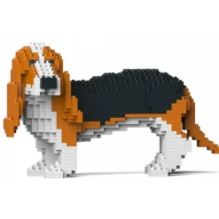 Jekca - Basset Hound 01-M01 - Big - Lego - Sculpture - Construction - 4D - Brick Animals - Toys - Avvenice