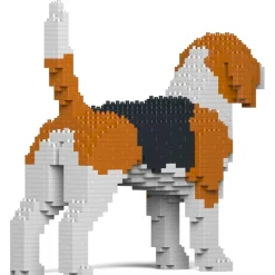 Jekca - Beagle 01 - Big - Lego - Sculpture - Construction - 4D - Brick Animals - Toys - Avvenice