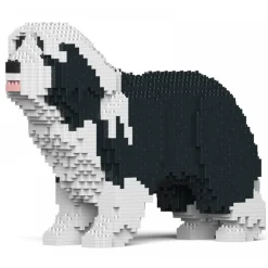 Jekca - Bearded Collie 01-M01 - Big - Lego - Sculpture - Construction - 4D - Brick Animals - Toys - Avvenice
