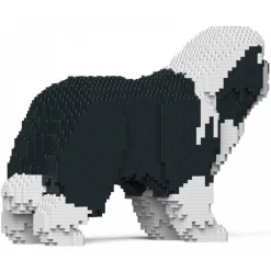 Jekca - Bearded Collie 01-M01 - Big - Lego - Sculpture - Construction - 4D - Brick Animals - Toys - Avvenice