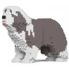Jekca - Bearded Collie 01S-M02 - Lego - Sculpture - Construction - 4D - Brick Animals - Toys - Avvenice