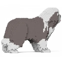 Jekca - Bearded Collie 01S-M02 - Lego - Sculpture - Construction - 4D - Brick Animals - Toys - Avvenice