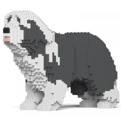 Jekca - Bearded Collie 01S-M03 - Lego - Sculpture - Construction - 4D - Brick Animals - Toys - Avvenice