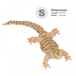 Jekca - Bearded Dragon 01S - Lego - Sculpture - Construction - 4D - Brick Animals - Toys - Avvenice